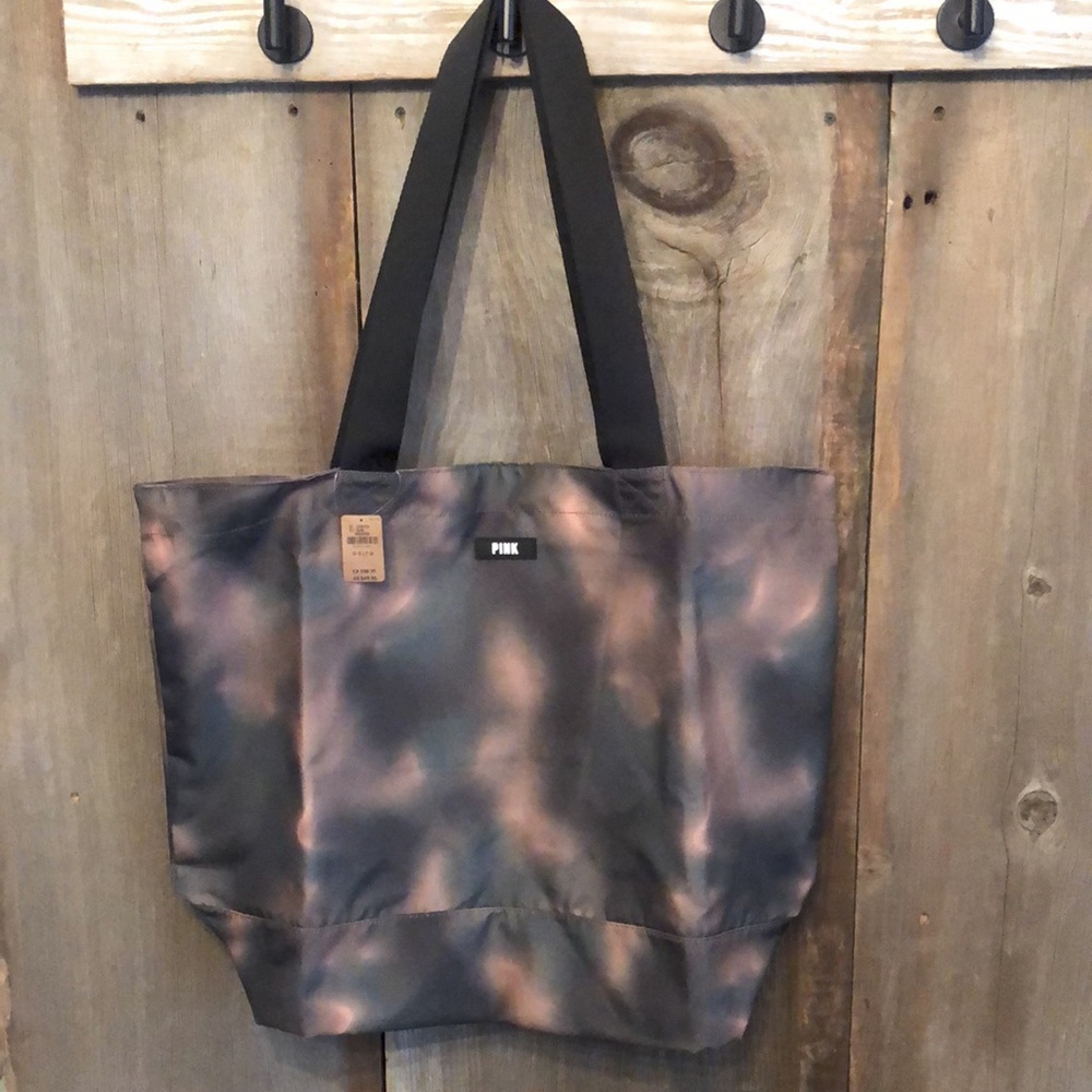 PINK Victoria’s Secret Weekender Tote In Camo Blur Print